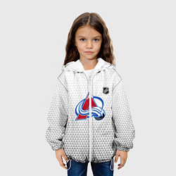 Куртка с капюшоном детская Колорадо Эвеланш - белый геометрический градиент, цвет: 3D-белый — фото 2