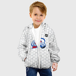 Куртка с капюшоном детская Колорадо Эвеланш - белые соты, цвет: 3D-белый — фото 2