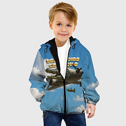 Куртка с капюшоном детская Bombardino Crocodillo мем, цвет: 3D-черный — фото 2