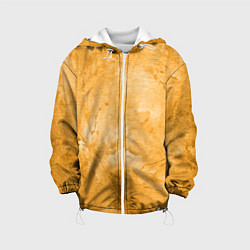 Куртка с капюшоном детская Абстракция - bright yellow, цвет: 3D-белый