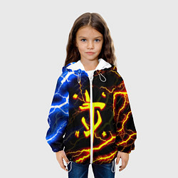 Куртка с капюшоном детская Doom молнии шторм, цвет: 3D-белый — фото 2