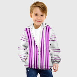 Куртка с капюшоном детская Neon pink, цвет: 3D-белый — фото 2