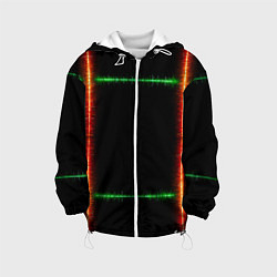 Детская куртка Color green orange lines