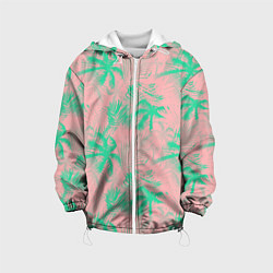 Детская куртка Palm turquoise pink