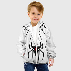 Куртка с капюшоном детская Паук на белом - the web of Fate, цвет: 3D-белый — фото 2