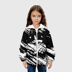Куртка с капюшоном детская Doom краски полосы, цвет: 3D-белый — фото 2