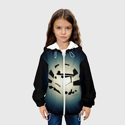 Куртка с капюшоном детская Имперский штурмовик - градиент, цвет: 3D-белый — фото 2