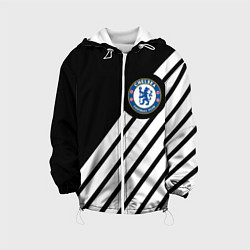 Куртка с капюшоном детская Chelsea geometry sport, цвет: 3D-белый
