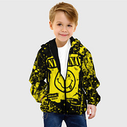 Куртка с капюшоном детская Nirvana smile 1987, цвет: 3D-черный — фото 2