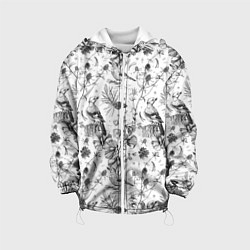 Куртка с капюшоном детская Бузулукский бор, цвет: 3D-белый