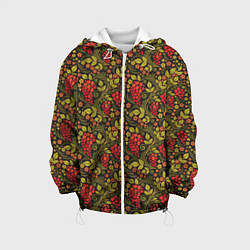 Куртка с капюшоном детская Славянский узор, цвет: 3D-белый