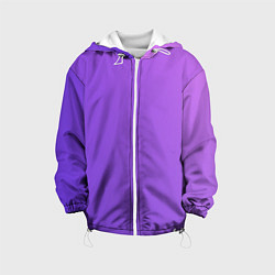 Куртка с капюшоном детская The color is purple, цвет: 3D-белый