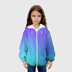 Куртка с капюшоном детская Color multi-colored gradient, цвет: 3D-белый — фото 2