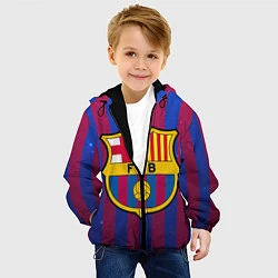 Куртка с капюшоном детская Barcelona, цвет: 3D-черный — фото 2
