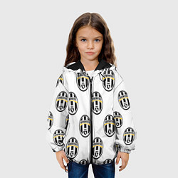 Куртка с капюшоном детская Juventus Pattern, цвет: 3D-черный — фото 2
