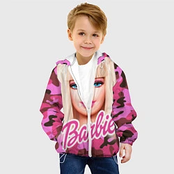 Куртка с капюшоном детская Барби, цвет: 3D-белый — фото 2