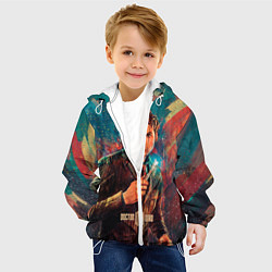 Куртка с капюшоном детская Доктор кто, цвет: 3D-белый — фото 2