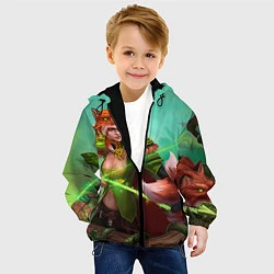 Куртка с капюшоном детская Windranger, цвет: 3D-черный — фото 2