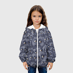 Куртка с капюшоном детская Эмодзи, цвет: 3D-белый — фото 2