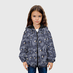 Куртка с капюшоном детская Эмодзи, цвет: 3D-черный — фото 2