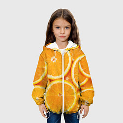 Куртка с капюшоном детская Апельсин, цвет: 3D-белый — фото 2