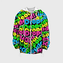 Куртка с капюшоном детская Drop Dead: Acid Pattern, цвет: 3D-белый