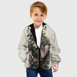 Куртка с капюшоном детская Немезида, цвет: 3D-черный — фото 2