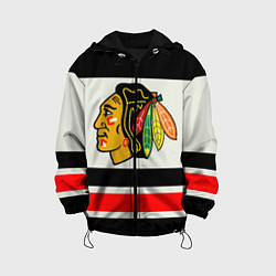 Куртка с капюшоном детская Chicago Blackhawks, цвет: 3D-черный