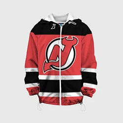 Куртка с капюшоном детская New Jersey Devils, цвет: 3D-белый