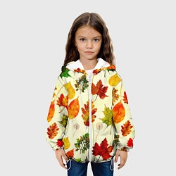 Куртка с капюшоном детская Осень, цвет: 3D-белый — фото 2