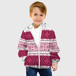 Куртка с капюшоном детская Вышивка 34, цвет: 3D-белый — фото 2