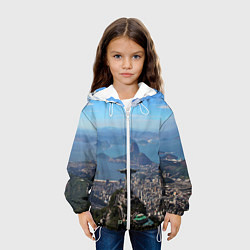 Куртка с капюшоном детская Рио-де-Жанейро, цвет: 3D-белый — фото 2