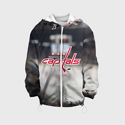 Куртка с капюшоном детская Washington Capitals, цвет: 3D-белый