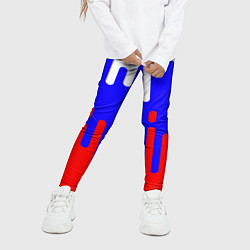 Леггинсы для девочки Русский триколор, цвет: 3D-принт — фото 2