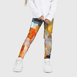 Леггинсы для девочки Мозаика в блеске, цвет: 3D-принт — фото 2