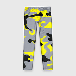 Детские легинсы Yellow & Grey Camouflage