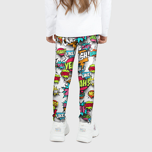 Детские легинсы Pop art Fashion / 3D-принт – фото 4
