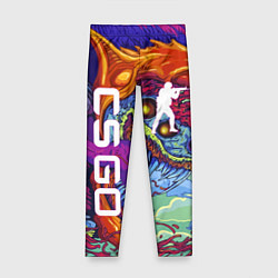 Леггинсы для девочки CS GO HYPERBEAST, цвет: 3D-принт