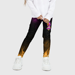 Леггинсы для девочки Бравл Старс, цвет: 3D-принт — фото 2