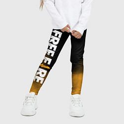 Леггинсы для девочки Free fire, цвет: 3D-принт — фото 2