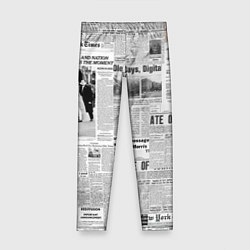 Детские легинсы Газета Newspaper