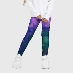 Леггинсы для девочки SPACE, цвет: 3D-принт — фото 2