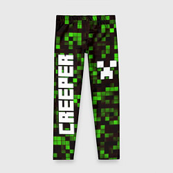 Леггинсы для девочки MINECRAFT CREEPER, цвет: 3D-принт