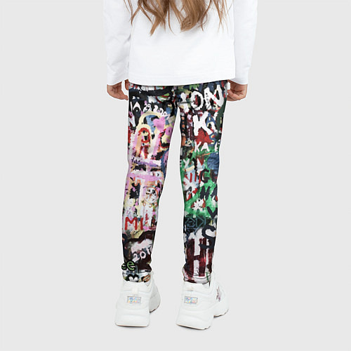 Детские легинсы Street graffiti / 3D-принт – фото 4