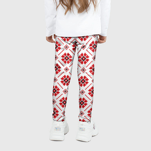 Детские легинсы Славянская одежда / 3D-принт – фото 4