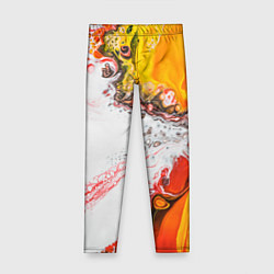 Детские легинсы Рисунок желтой краской