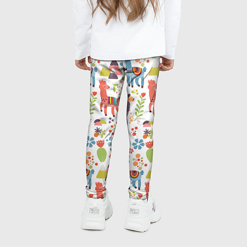 Детские легинсы Ламы / 3D-принт – фото 4