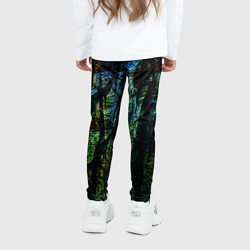 Детские легинсы Разноцветная гора / 3D-принт – фото 4