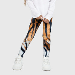 Леггинсы для девочки Шкура тигра Новый год 2022, цвет: 3D-принт — фото 2
