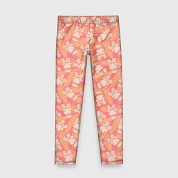 Леггинсы для девочки Забавные Ленивцы, цвет: 3D-принт